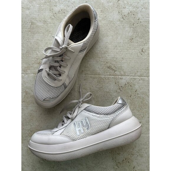 Kybun Kyboot Sion Women's Sz 10 Shoes White Gray Comfort Sneakers - Picture 1 of 14